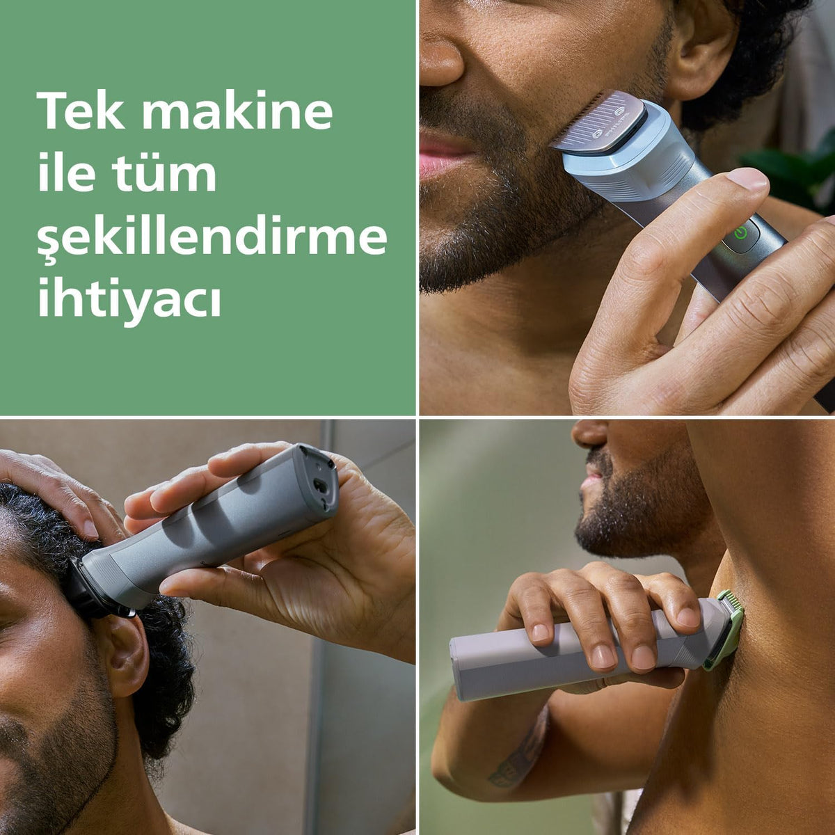 Philips 5000 Series 10in1,Men's Care Set,Face/Hair/Body Shaver,Wet/Dry Use,MG5922/15 — black