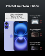 Belkin ScreenForce InvisiGlass iPhone 16 Plus Privacy Screen Protector, scratch-resistant, easy align tray for bubble free application, recycled glass for iPhone 16 Plus, iPhone 15 Plus, 14 Pro Max