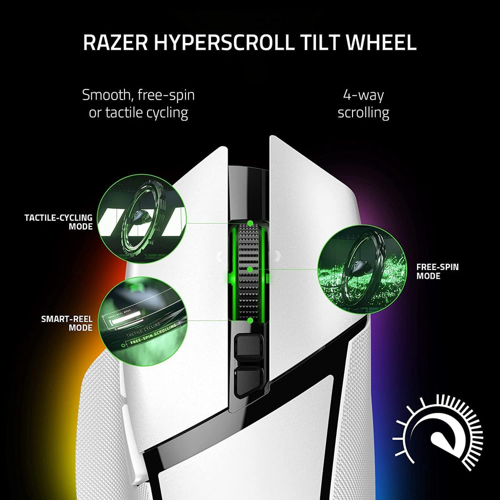 Razer Basilisk V3 Pro Customizable Wireless Gaming Mouse — White — product image 2