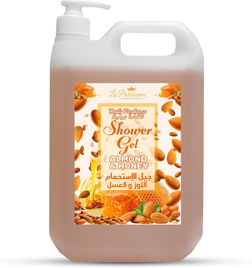 ECOLYTE+ Shower Gel, La Parisienne Premium Luxury (Almond & Honey, 5 Liter)