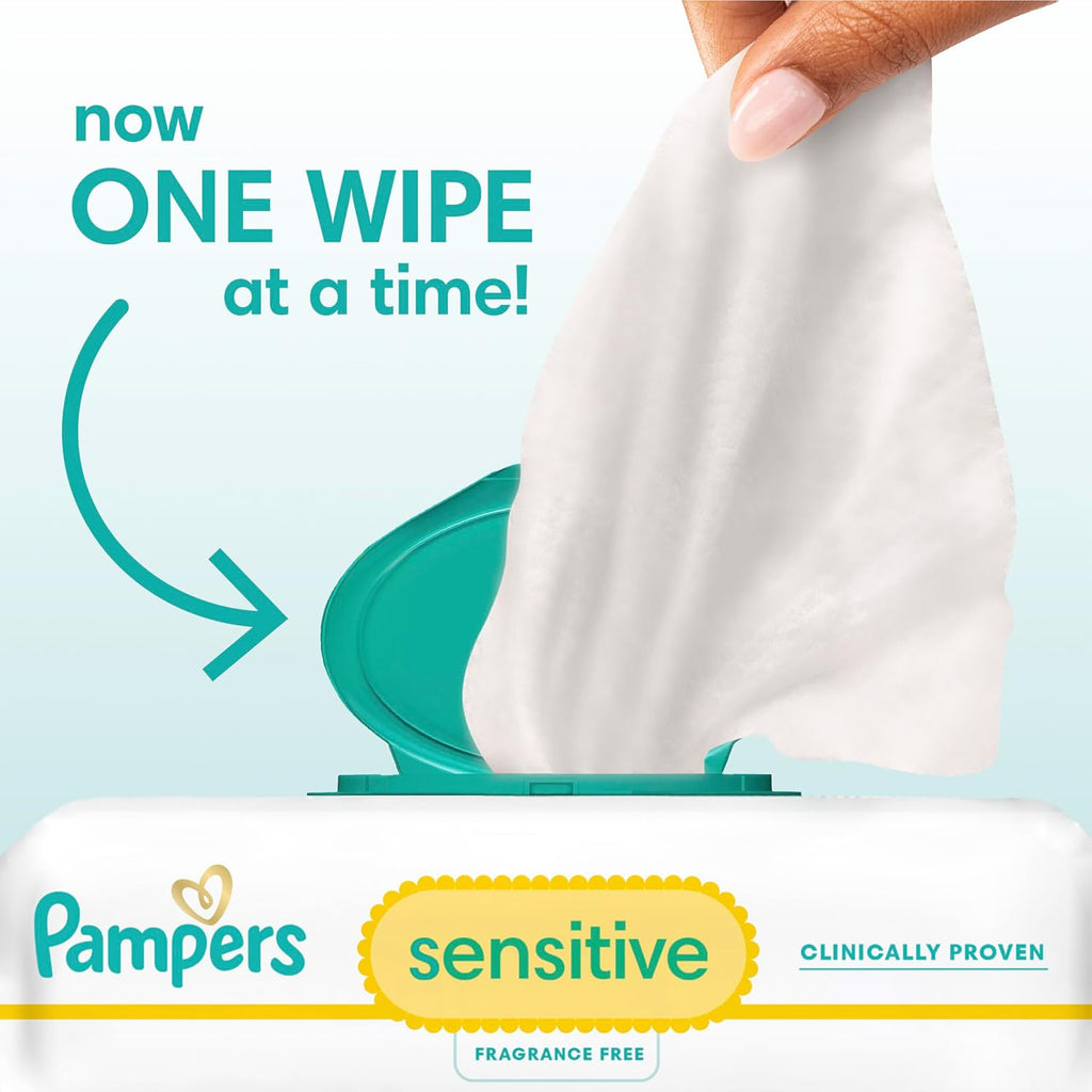 Pampers Sensitive Water Based Hypoallergenic and Unscented Baby Wipes Combo, 1008 count (Packaging May Vary)