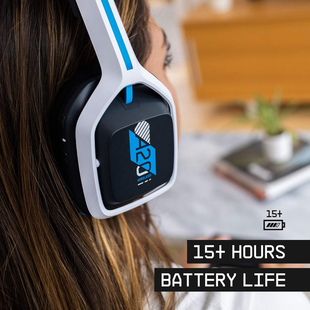 Logitech G ASTRO A20 Gen 2 Gaming Headset — PlayStation / PC — White/Blue