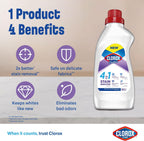 Clorox for Clothes 4in1 Stain Remover, 900ml, Clorox For White Clothes Without Chlorine Bleach, Safe on Delicate Fabrics — additional view 3