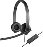 Logitech H570E USB-A Stereo Headset — Black