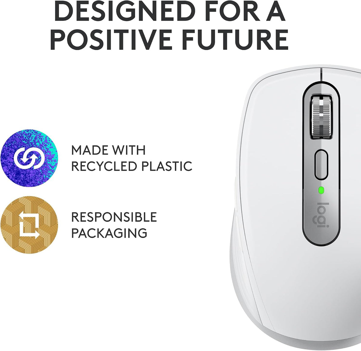 Logitech MX Anywhere 3S Wireless Mouse — Pale Grey