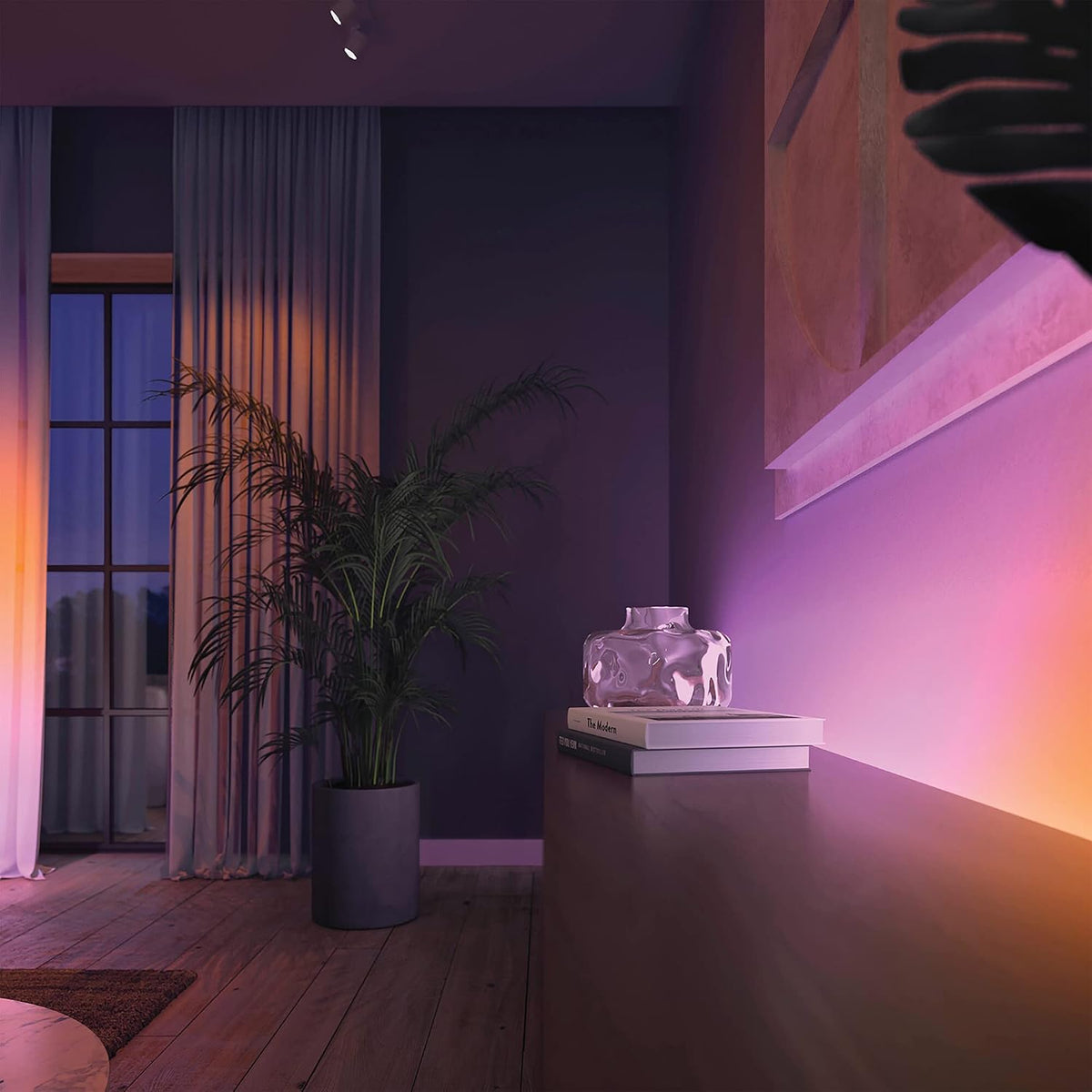 Philips Hue Gradient Light Strip 2m. For Syncing with Entertainment, Media and Music. With Bluetooth. Works with Alexa, Google Assistant and Apple Homekit., White — White