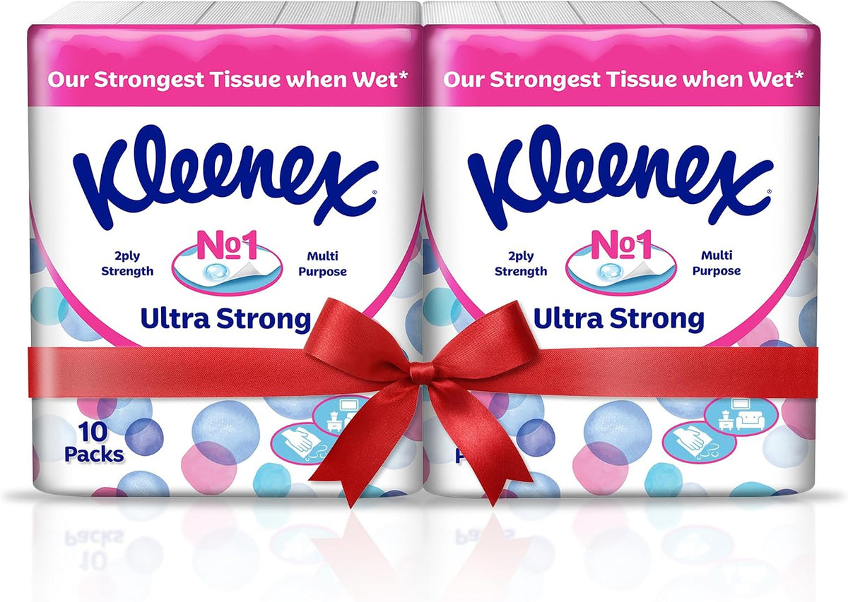 Kleenex Ultra Strong Facial Tissue, 2 PLY, 20 Soft Packs x 114 Sheets, Strong Multi Purpose Tissue — additional view 2