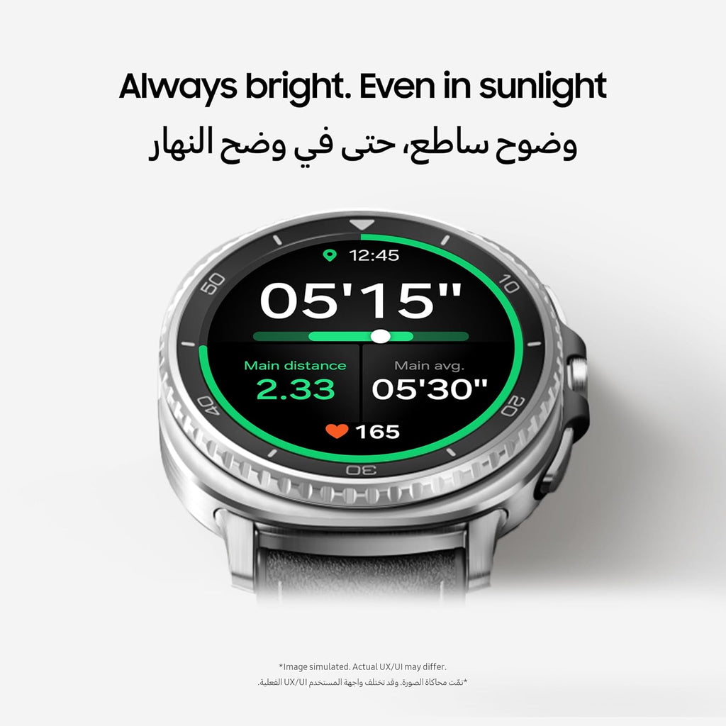 Samsung Galaxy Watch8 Classic White, LTE, 46mm Smartwatch, Cushion Design, Rotating Bezel, Quick Button, 3nm Processor, Sleep Coaching, Running Coach (UAE Version)