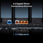 TP-Link BE6500 Dual-Band WiFi 7 Router (BE400)