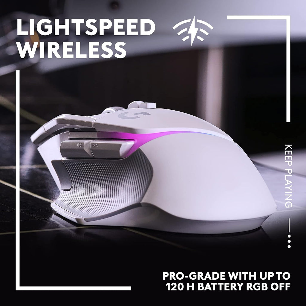 Logitech G502 X PLUS Wireless Gaming Mouse — White