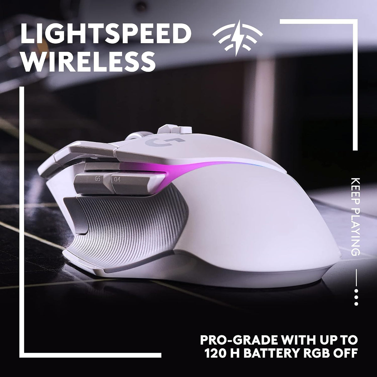 Logitech G502 X PLUS Wireless Gaming Mouse — White