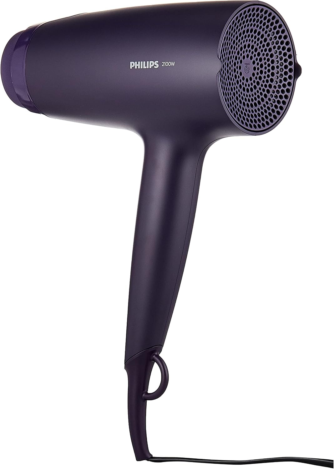 Philips Hair Dryer BHD340/13 — 2100W — DC Motor — 6 Heat/Speed Settings with Cool Setting — 2 Attachments (ThermoProtect & Narrow Nozzle) — 1.8m Cord — Black