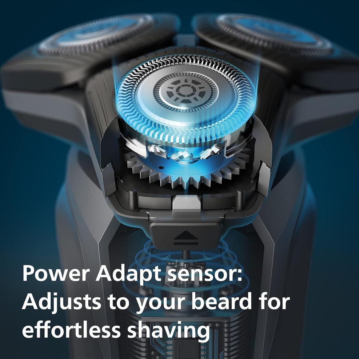 Philips Shaver Series 5000 - Wet & Dry Mens Electric Shaver with SkinIQ Technology, Pop-up Trimmer, Travel Case, Quick Clean Pod and Quick Clean Cartridge (Model S5898/50) — Deep Black
