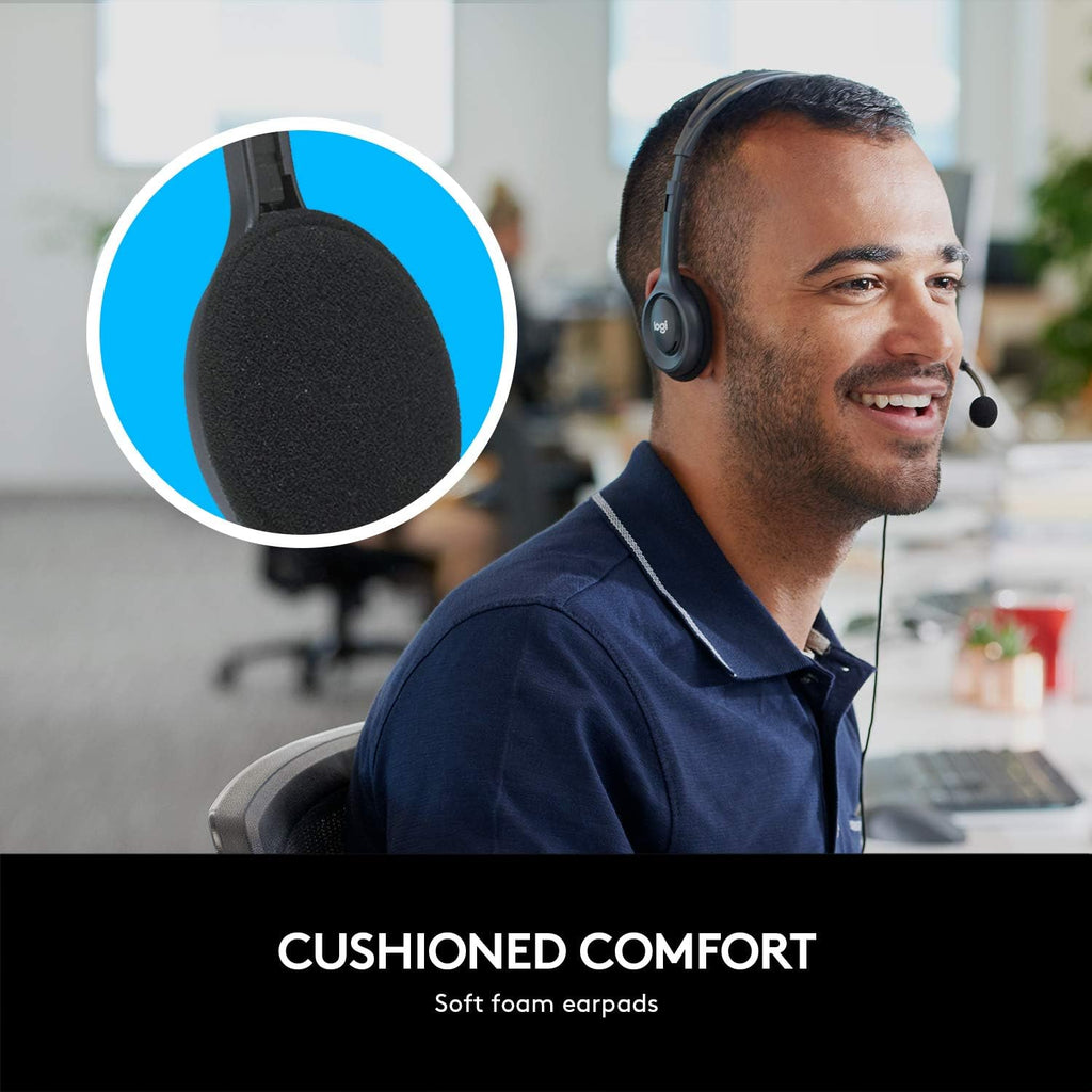 Logitech H111 Headset — Black/Silver