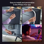 Philips Hue Play Gradient Lightstrip 75"–Smart Multicolor LED,929002422901 — Smart multicolor LED lightstrip for 75-inch+ TVs with dynamic gradient lighting for immersive viewing — Multicolor