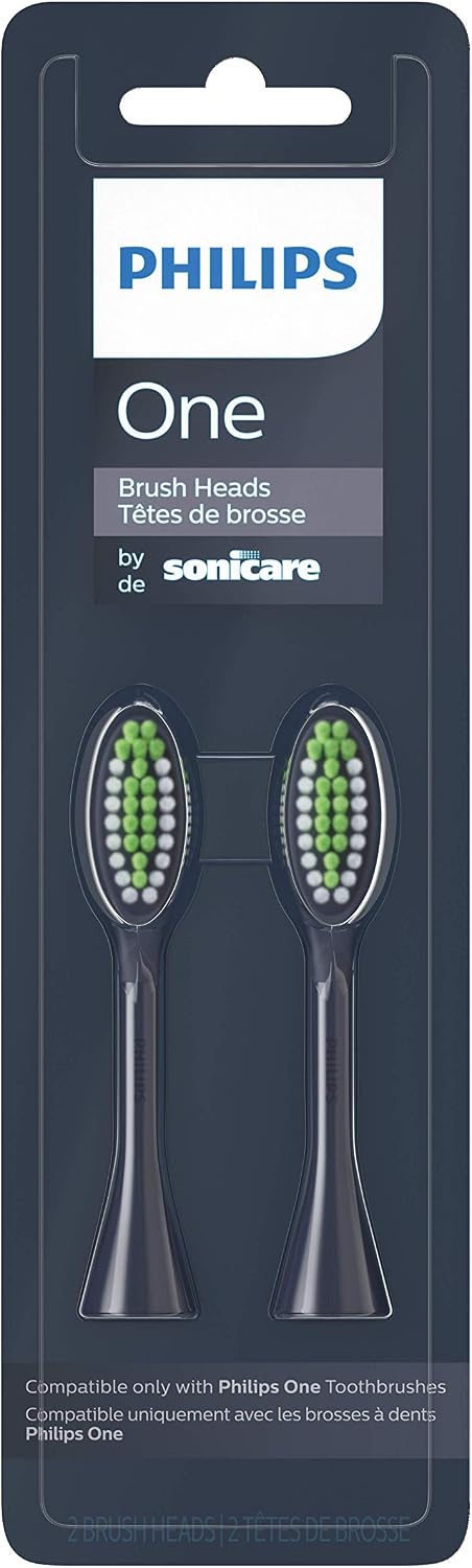 Philips One By Sonicare, 2 Brush Heads, Midnight Blue, BH1022/04 — Midnight Blue