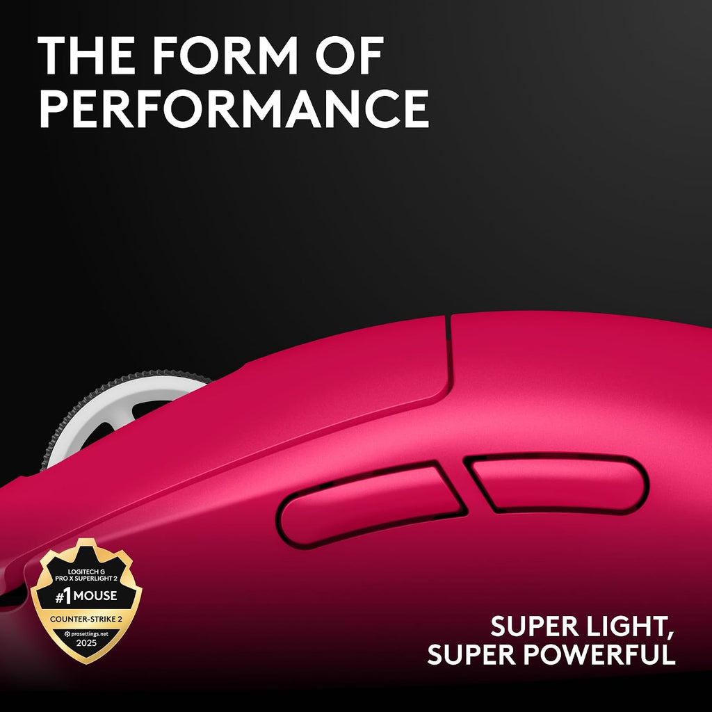 Logitech G PRO X SUPERLIGHT 2 Gaming Mouse — Magenta