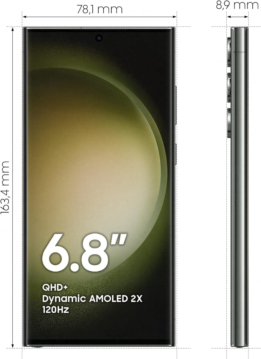 Samsung Galaxy S23 Ultra, 12GB RAM 512GB Green, International Version, 5G Mobile Phone, Dual SIM, Android Smartphone