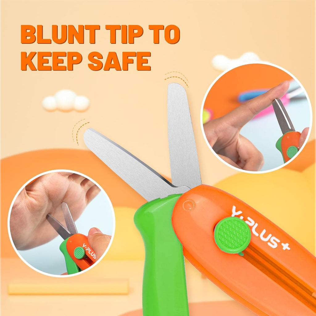 YPLUS Retractable Craft Scissors — 3-Piece Set