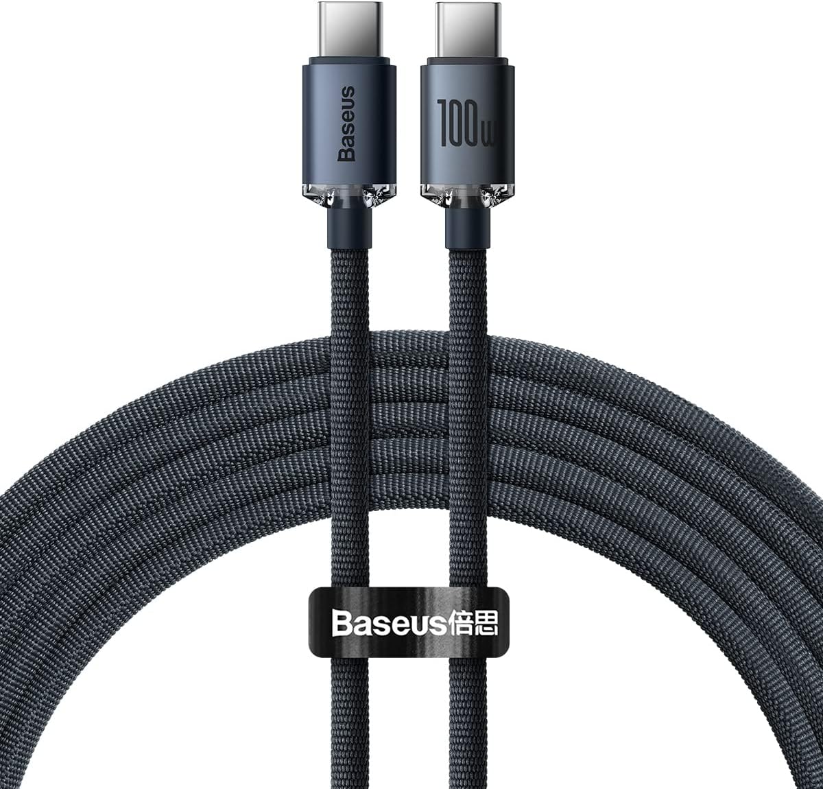 Baseus Pudding Charging Cable for USB-C to USB-C 100W 1.2m - Purple — Purple