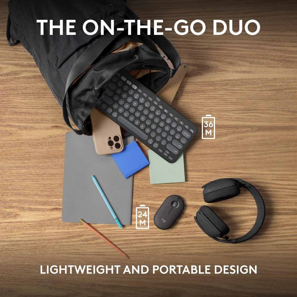 Logitech Pebble 2 Keyboard and Mouse Combo — Graphite