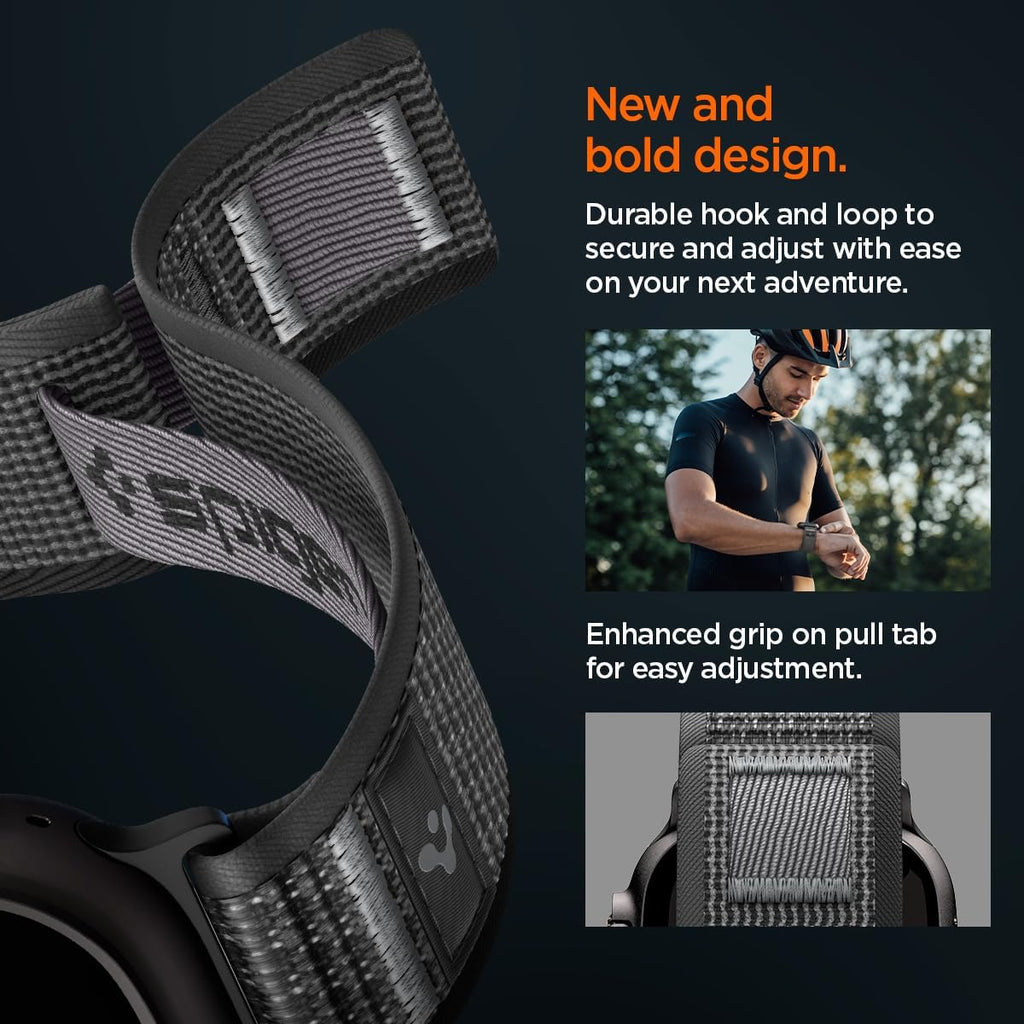 Spigen Athlex Air 2 for Apple Watch Band for Apple Watch Ultra 4/3/2/1 49mm — Active Black Gray — product image 6