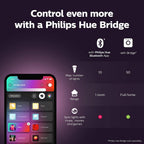 Philips Hue White & Colour Ambiance Smart Bulb Twin Pack LED [B22 Bayonet Cap] - 1100 Lumens (75W Equivalent). Works with Alexa, Google Assistant and Apple Homekit, 2 Count (Pack of 1) — White and Colour Ambiance