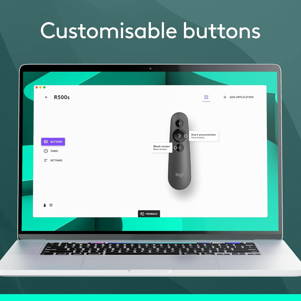 Logitech R500S Presentation Remote — Graphite