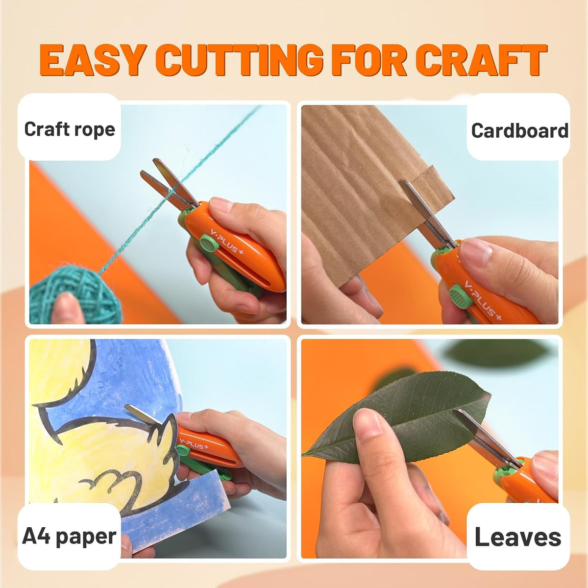 YPLUS Retractable Craft Scissors — 3-Piece Set