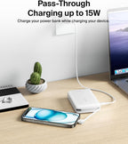Belkin Fast Charge, Portable with Integrated Cable 10K PD 20W - Fast Charge -C Power Delivery, iPhone Fast Charging for iPhone 17 Series, iPad Pro, Galaxy S25, More