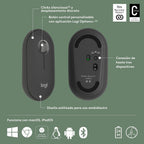 Logitech M350S Wireless Mouse — Graphite