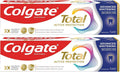 Colgate Total Active Protection Advanced Whitening Toothpaste 2 x 75 ml — front product image