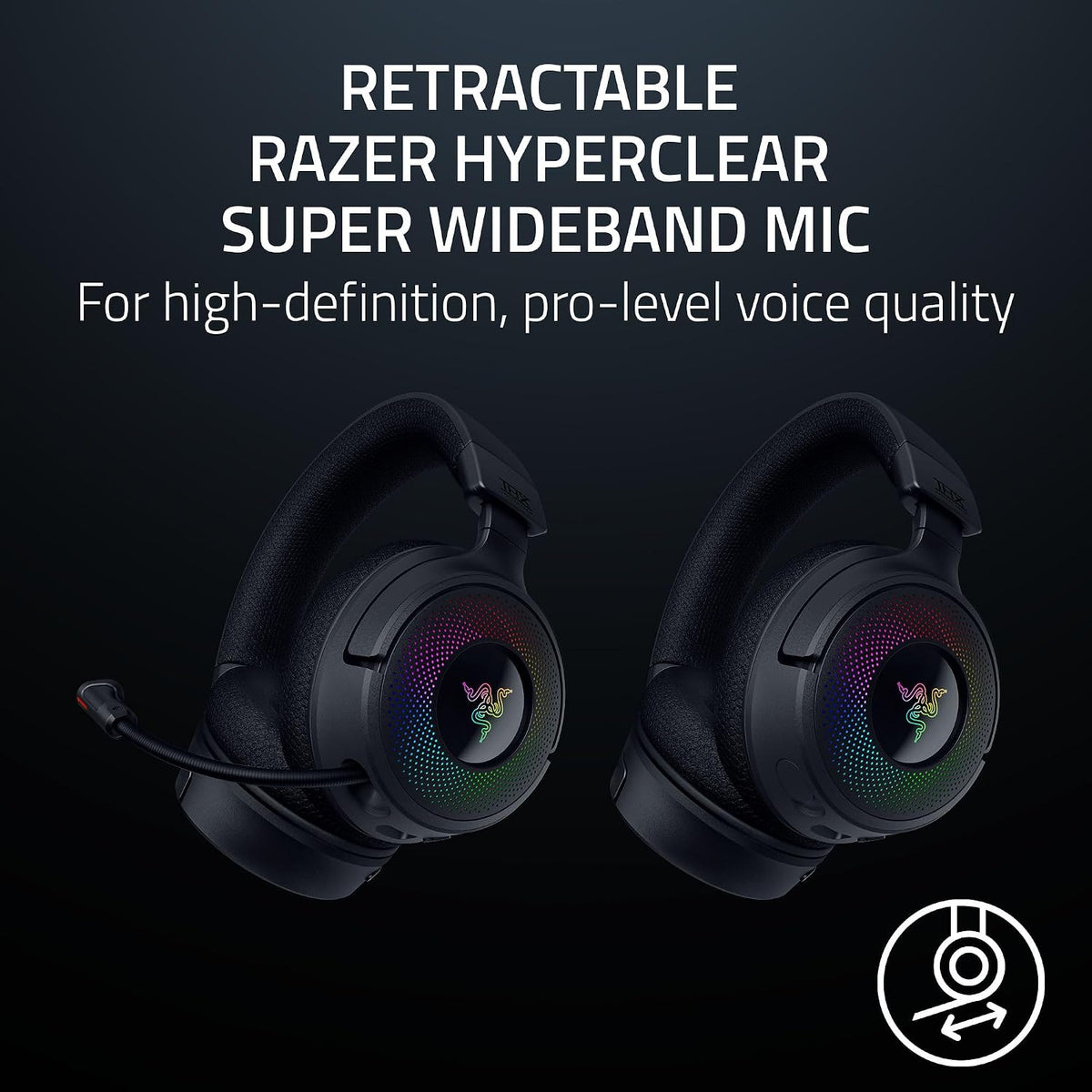 Razer Kraken V4 Wireless Gaming Headset — Black — product image 3