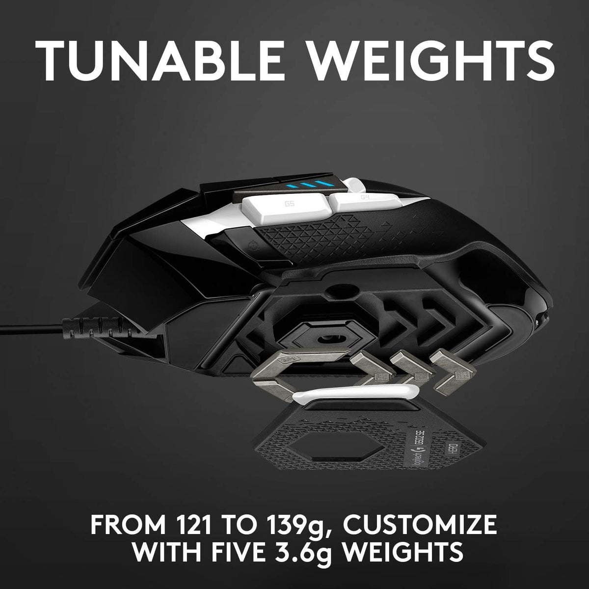 Logitech G502 HERO SE Gaming Mouse — Black/White