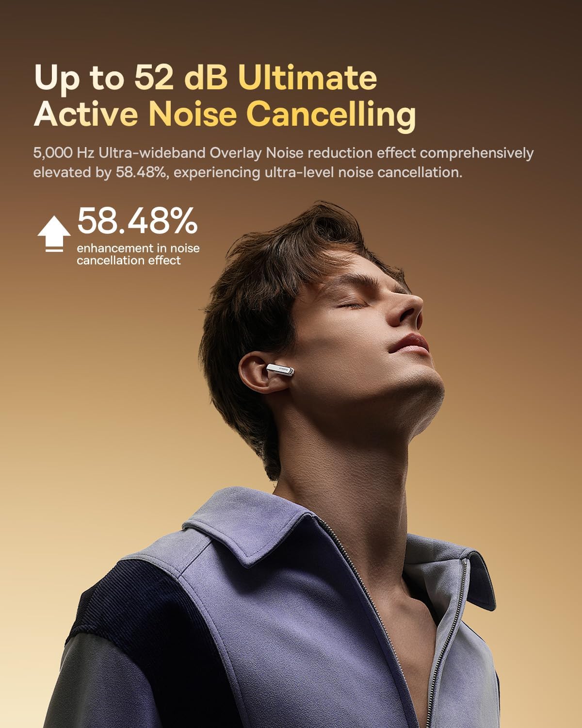 Baseus Bowie M2s Ultra Wireless Earbuds with Smart Touchscreen Case — White