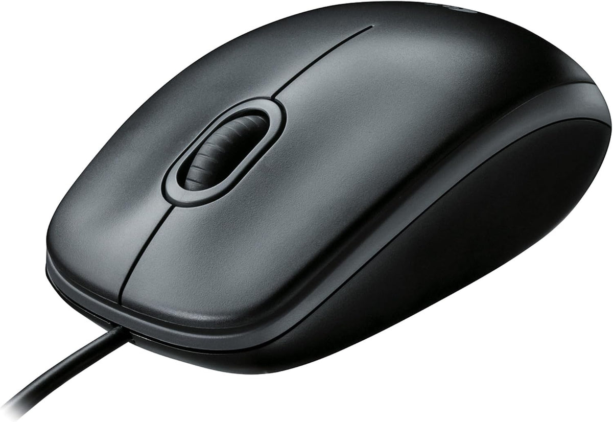 Logitech B100 Wired Mouse — Black