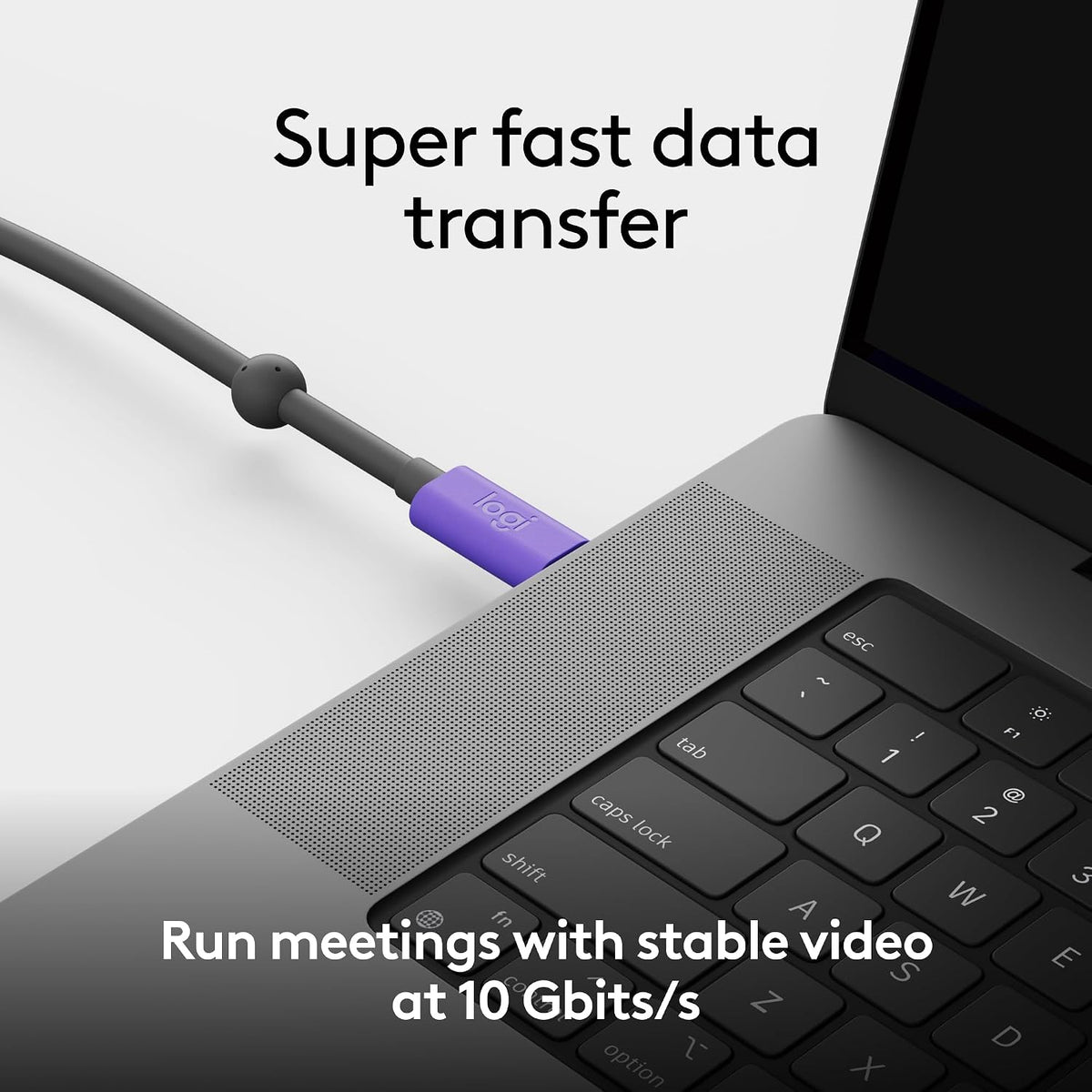 Logitech Active USB Cable for MeetUp 2 — Black