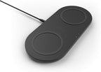 Belkin Quick Charge Dual Wireless Charging Pad - 10W Qi-Certified Charger Pad for iPhone, Samsung, Apple Airpods & More - Charge While Listening to Music, Streaming Videos, & Video Calls - Black