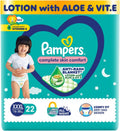 Pampers All round Protection Pants Style Baby Diapers, XXX-Large (XXXL) Size, 22 Count, Anti Rash Blanket, Lotion with Aloe Vera, 17+ kgs Diapers