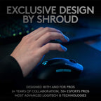 Logitech G PRO Wireless Gaming Mouse Shroud Edition — Purple