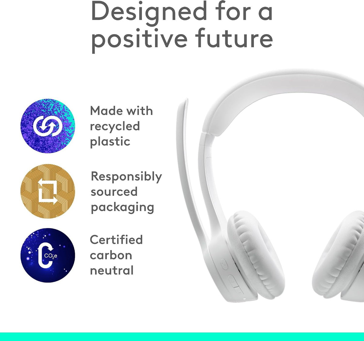 Logitech Zone 300 Headset — Off White