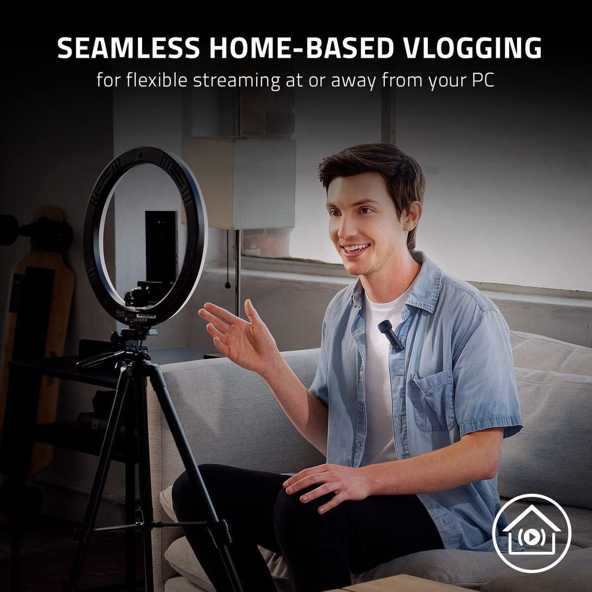 Razer Seiren BT Bluetooth Microphone for Mobile Streaming — Black — product image 5