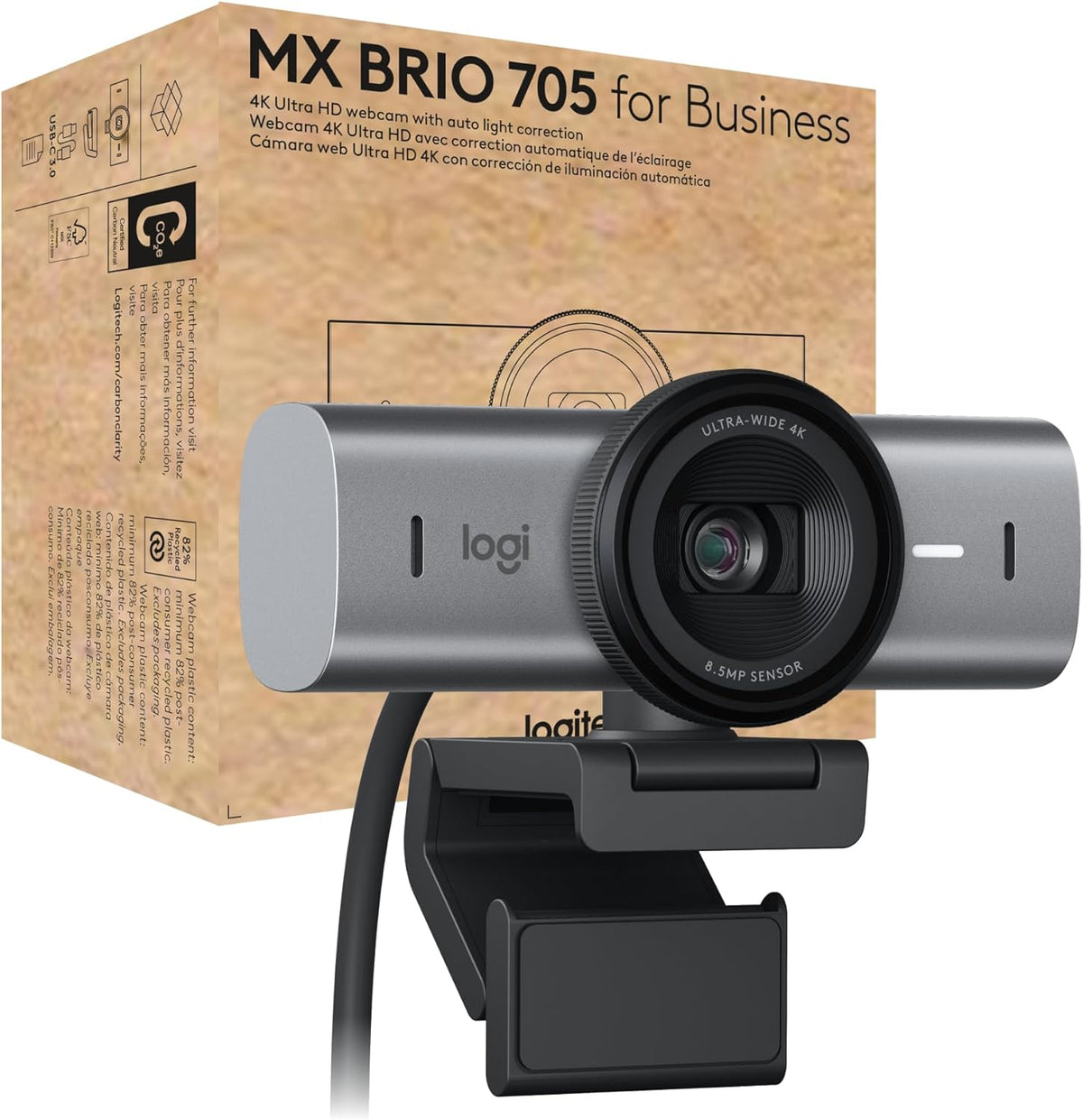 Logitech BRIO 705 Webcam — Graphite