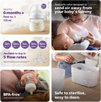 Philips AVENT Philips Natural Bottle, 125ml- Pack of 2 — Clear
