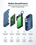 Belkin BoostCharge 10000mAh Power Bank with Digital Battery Display - Blue