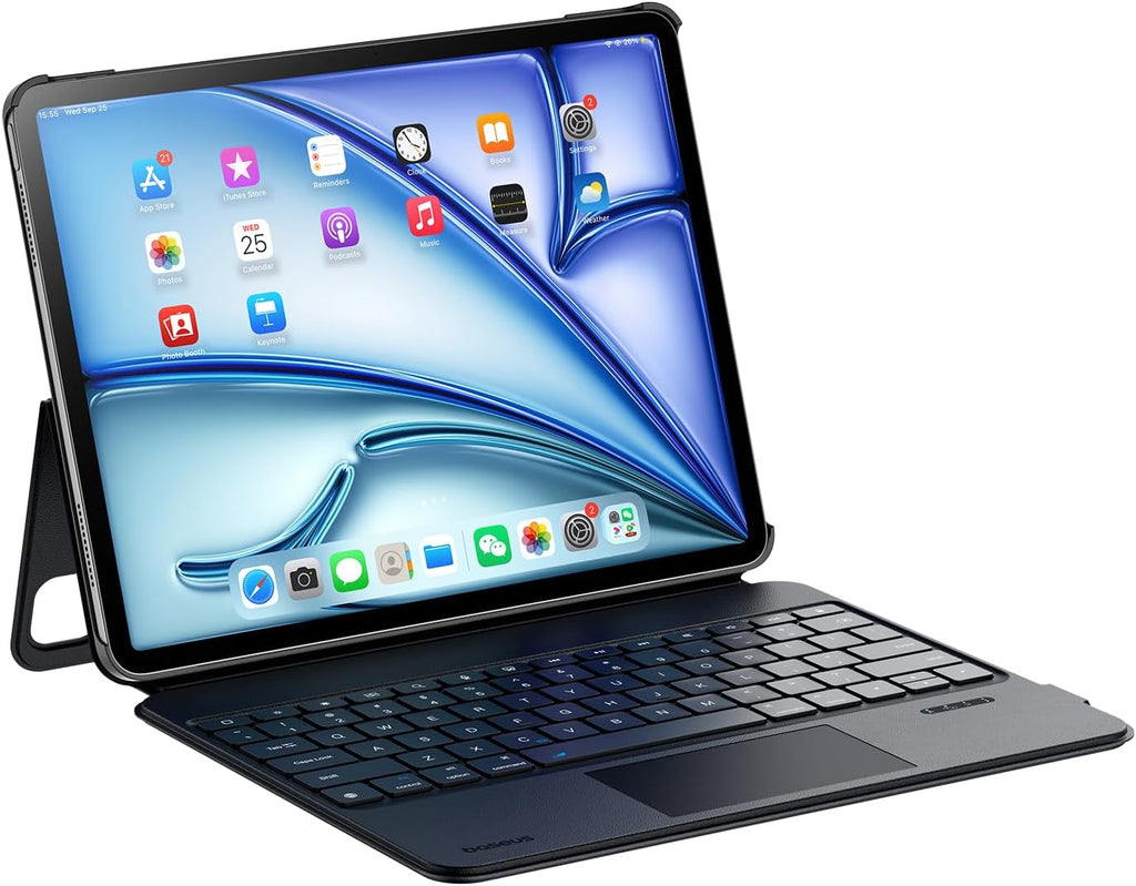 Baseus Brilliance Magnetic Keyboard Case for iPad Air 13-inch / iPad Pro 12.9-inch — Black