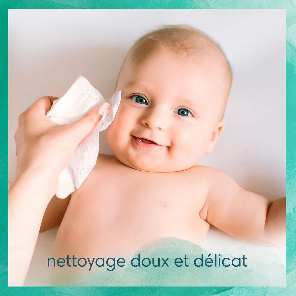 Pampers Harmonie Aqua Wet Wipes 15 Packs of 48 Wet Wipes - 720 Wet Wipes that Help Restore Skin's Natural pH Value Lightweight Lotion with 99% Water