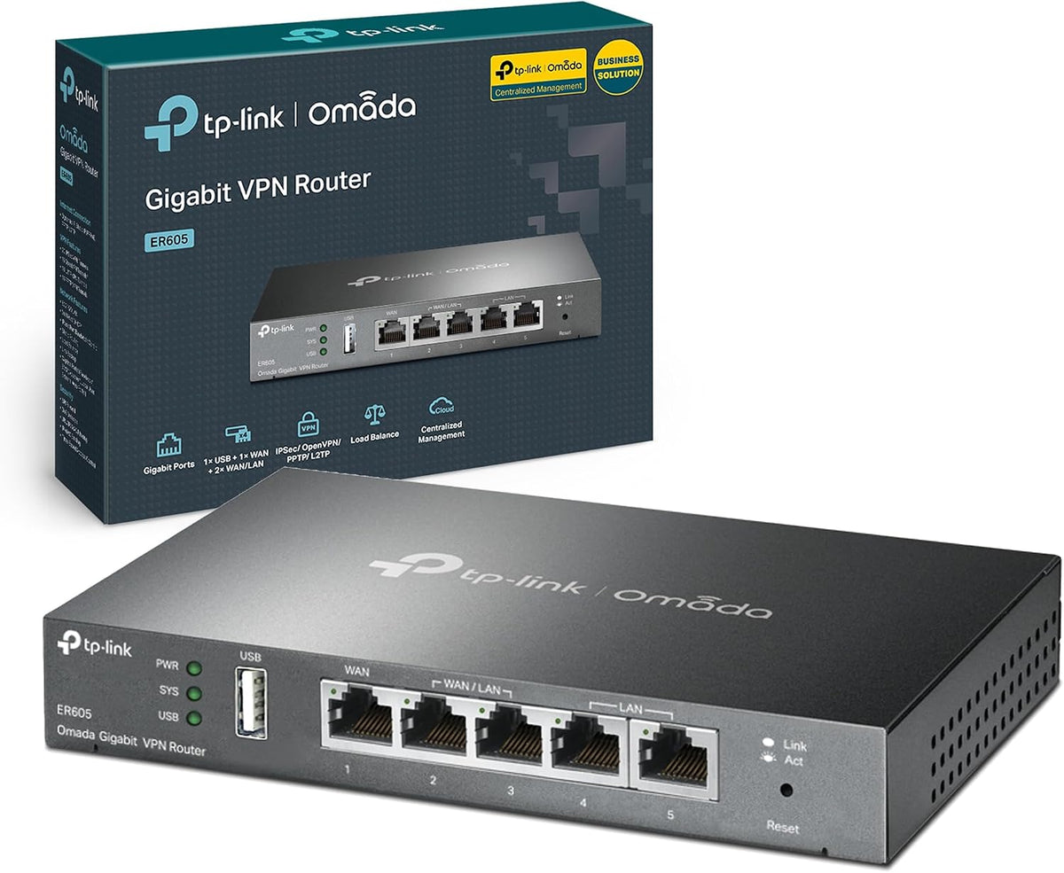 TP-Link TL-R605 Gigabit Ethernet Router Black