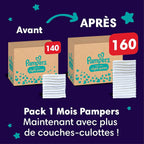 Pampers Night Nappies Pants Size 5 (12 kg-17 kg) Baby-Dry, Monthly Box, Nappy Panties Provide Additional Protection for the All Night, 160 Nappies