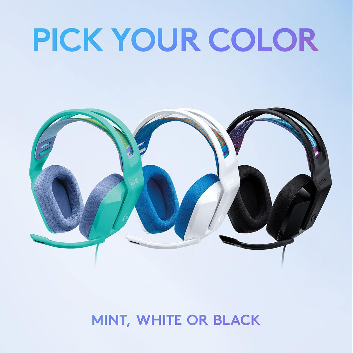 Logitech G335 Gaming Headset — White